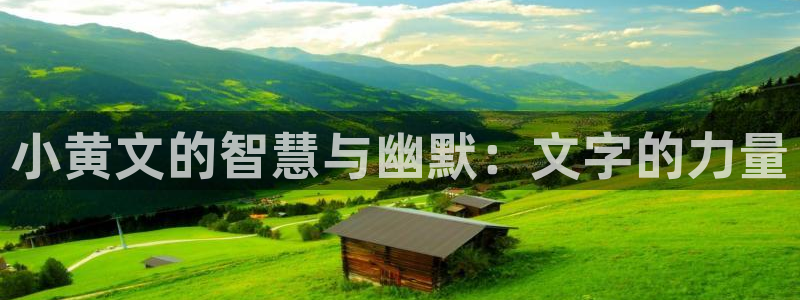 酷漫屋免费漫画官网：小黄文的智慧与幽默：文字的力量